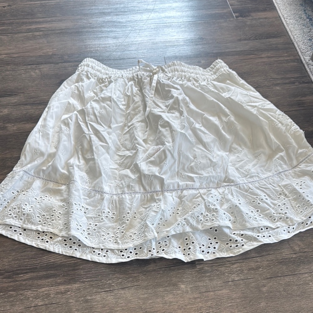 White Eyelet Women's Skirt